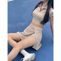 kokoyaya tennis dress suit women's anti-exposure badminton dress golf training dress yoga short skirt