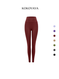 kokoyaya Purple High Waist Yoga Leggings, Tummy & Butt Lifting for Fitness Pilates K035