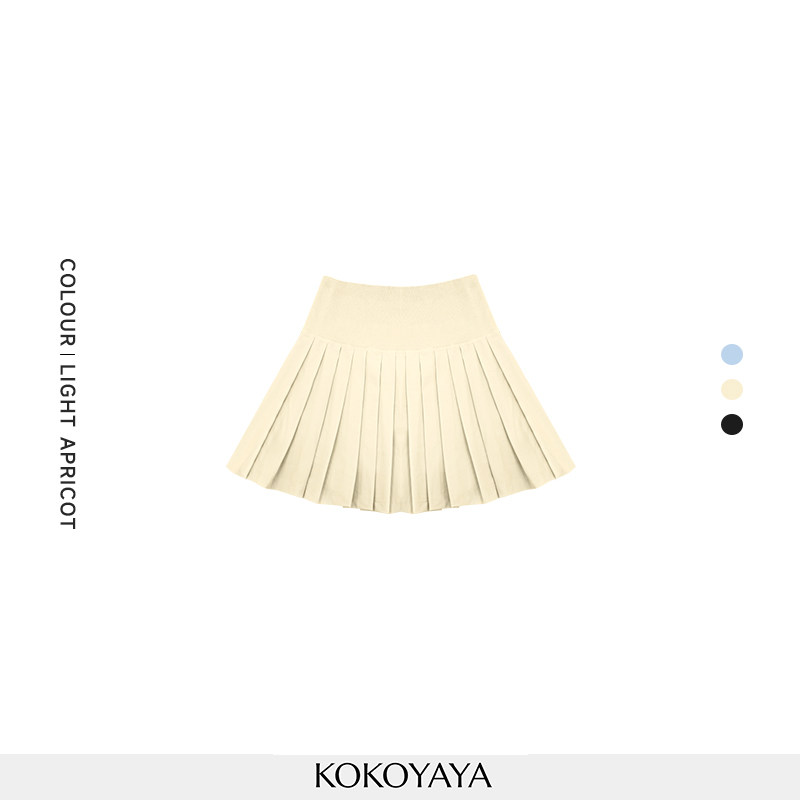 【special clearance price, no refund】kokoyaya sports skirt Lycra high-elastic women pleated fitness anti-exposure tennis skirt badminton skirt