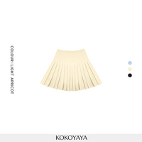 【special clearance price, no refund】kokoyaya sports skirt Lycra high-elastic women pleated fitness anti-exposure tennis skirt badminton skirt
