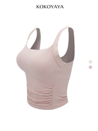 kokoyaya yoga top vest high-elastic fitness clothes detachable chest cushions high-strength shockproof sports underwear