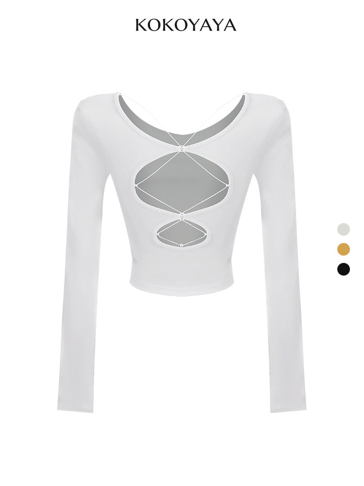 kokoyaya hollow back, beautiful back, sports top, running training clothes, yoga clothes