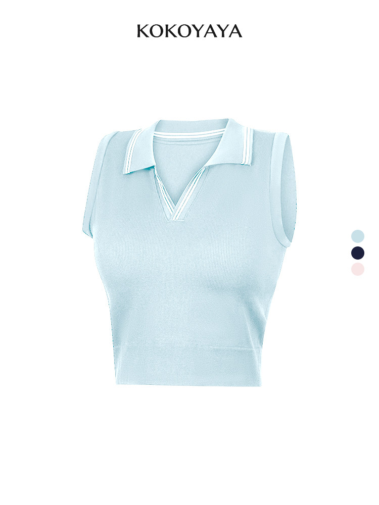 kokoyaya tennis top polo sports vest fitness suit skirt running training badminton short skirt