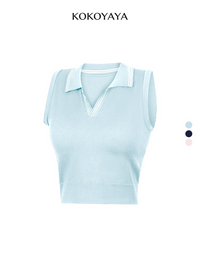 kokoyaya tennis top polo sports vest fitness suit skirt running training badminton short skirt