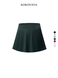 kokoyaya tennis short skirt, quick-drying badminton skirt, high-rise anti-exposure A-line marathon tennis skirt