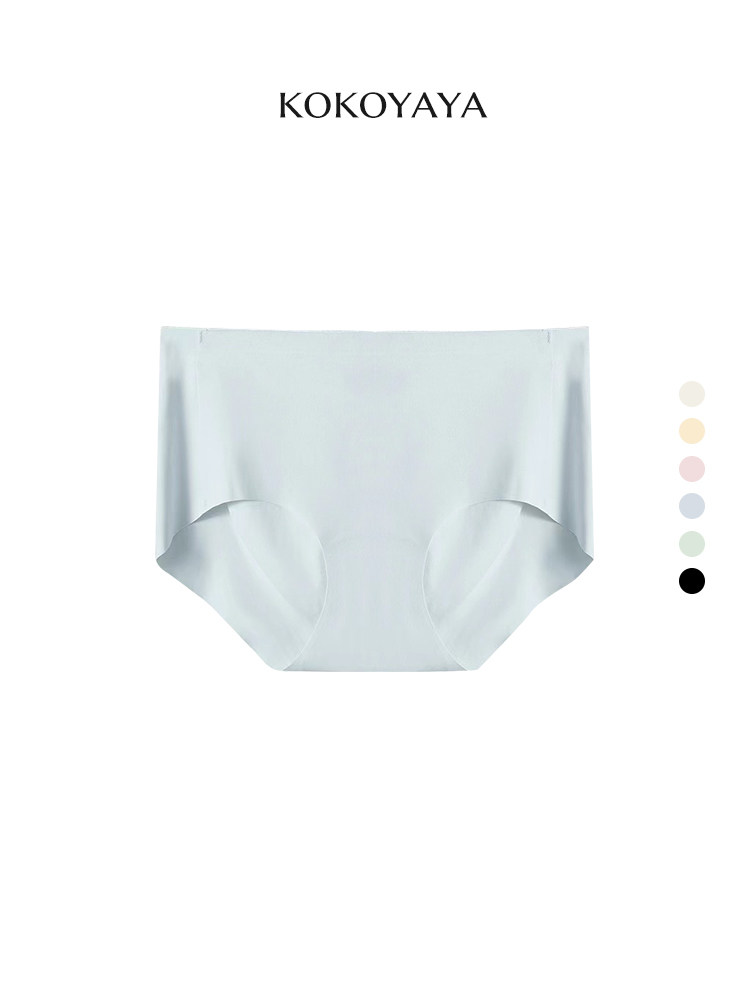 kokoyaya sports underwear women's antibacterial mid-waist thin women's underwear anti-pinch hip briefs pants N005
