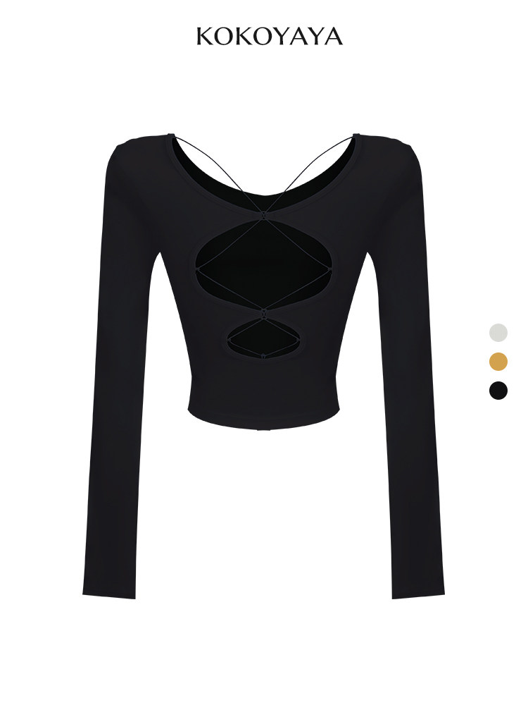 kokoyaya hollow back, beautiful back, sports top, running training clothes, yoga clothes