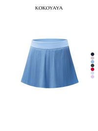 kokoyaya tennis short skirt, quick-drying badminton skirt, high-rise anti-exposure A-line marathon tennis skirt