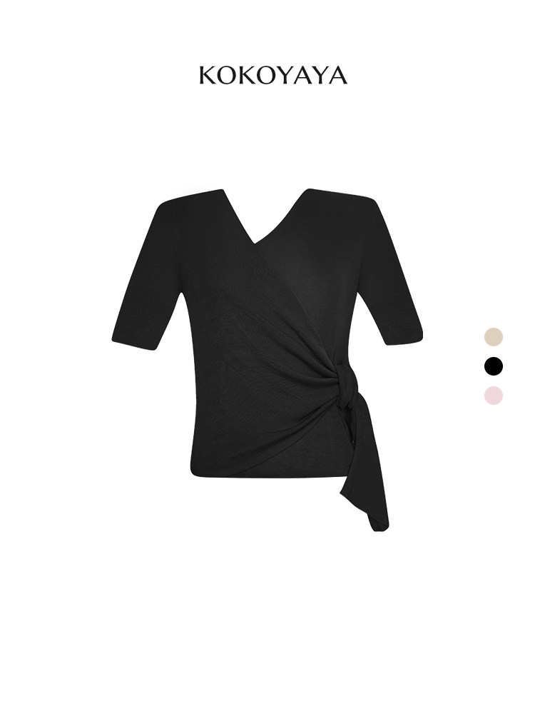 kokoyaya yoga suit, long-sleeved blouse, knitted mesh shirt, sweatshirt, women's Pilates fitness training suit Y045