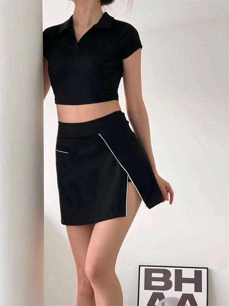 kokoyaya tennis dress suit women's anti-exposure badminton dress golf training dress yoga short skirt