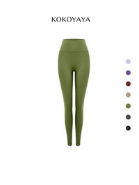 kokoyaya Purple High Waist Yoga Leggings, Tummy & Butt Lifting for Fitness Pilates K035