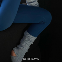 kokoyaya professional yoga socks Pilates knitted foot socks medium tube pile socks W007