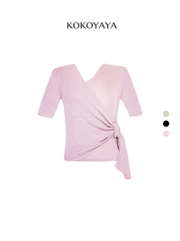 kokoyaya yoga suit, long-sleeved blouse, knitted mesh shirt, sweatshirt, women's Pilates fitness training suit Y045